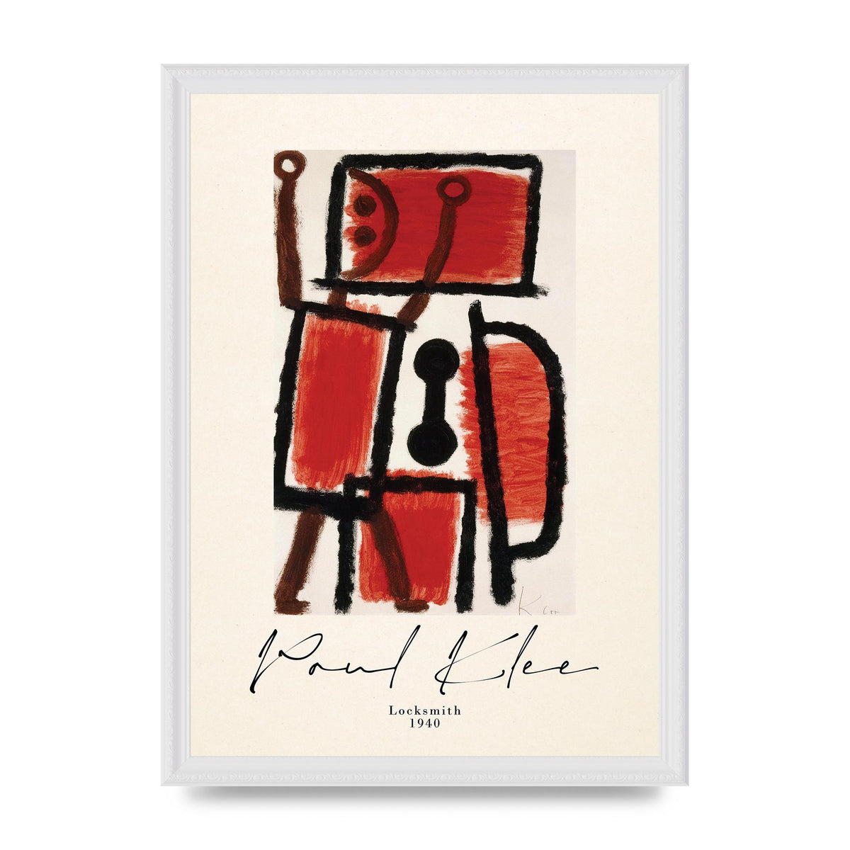 Paul Klee Locksmith 1940 Wall Art - A3 framed