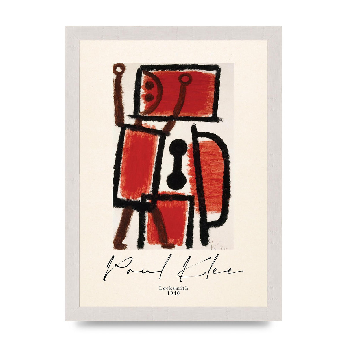 Paul Klee Locksmith 1940 Wall Art - A4 framed