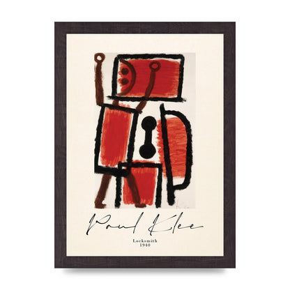 Paul Klee Locksmith 1940 Wall Art - A4 framed