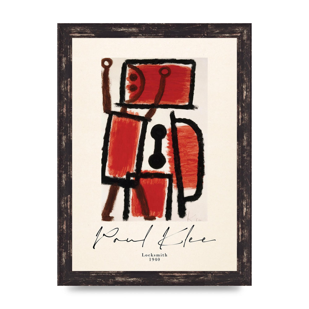 Paul Klee Locksmith 1940 Wall Art - A4 framed
