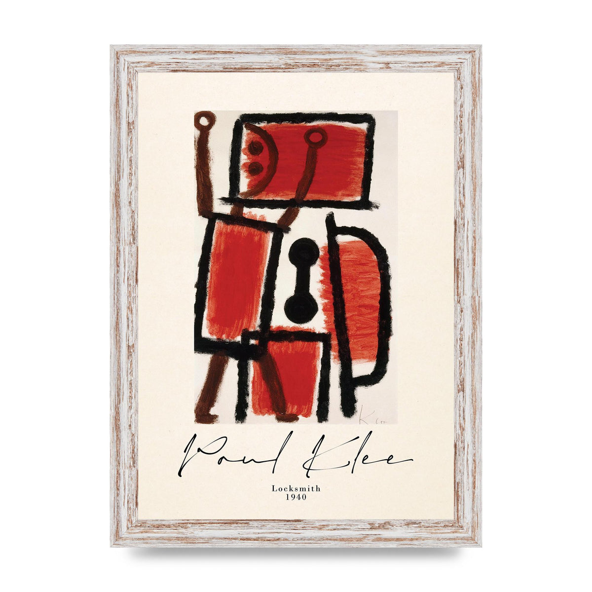 Paul Klee Locksmith 1940 Wall Art - A4 framed