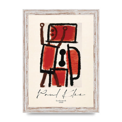 Paul Klee Locksmith 1940 Wall Art - A4 framed