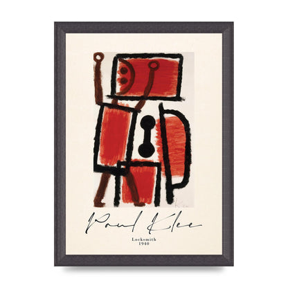 Paul Klee Locksmith 1940 Wall Art - A4 framed