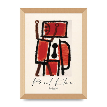 Paul Klee Locksmith 1940 Wall Art - A4 framed