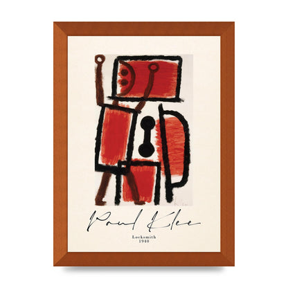 Paul Klee Locksmith 1940 Wall Art - A4 framed