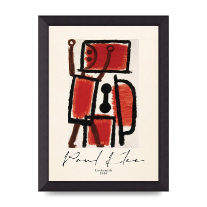 Paul Klee Locksmith 1940 Wall Art - A4 framed