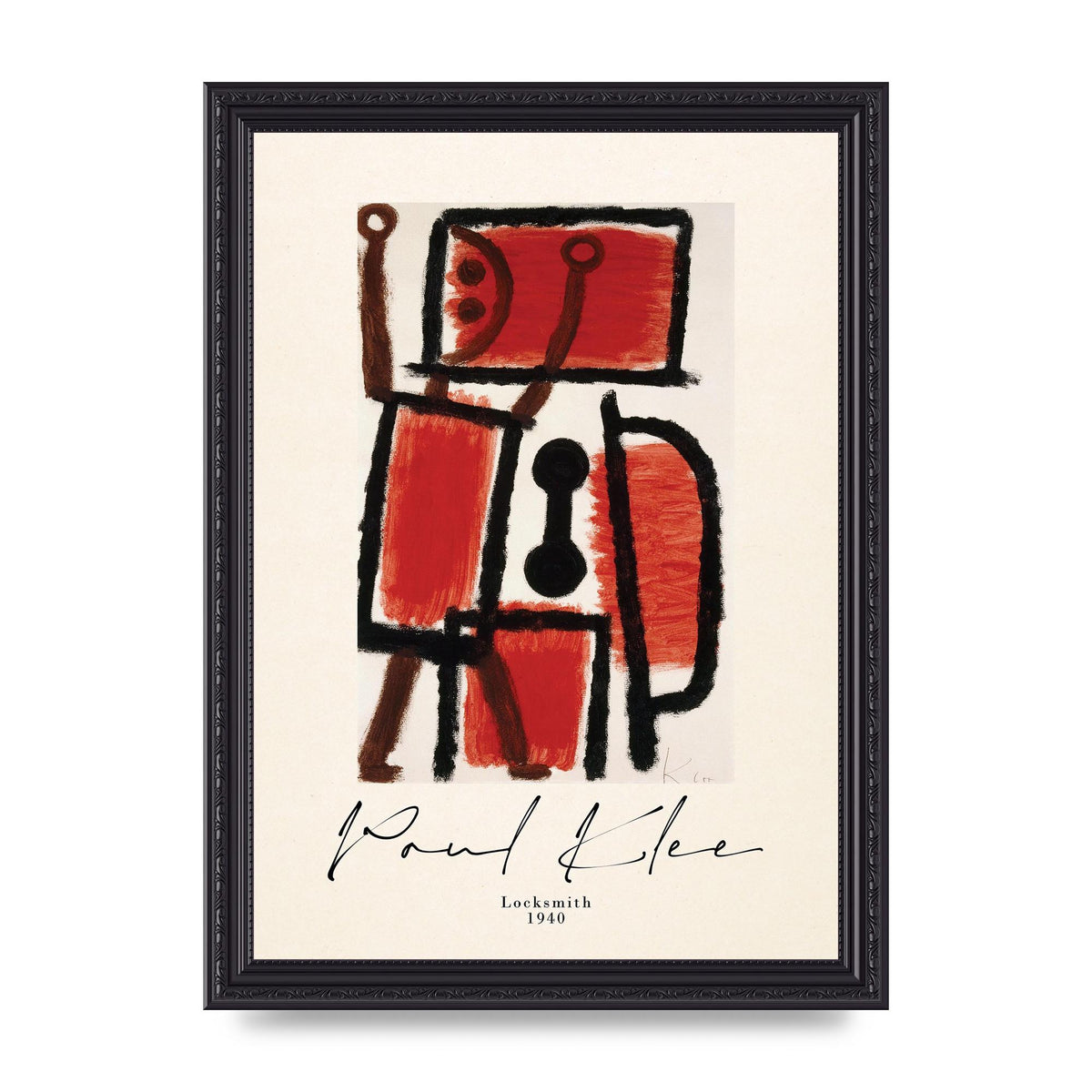 Paul Klee Locksmith 1940 Wall Art - A4 framed