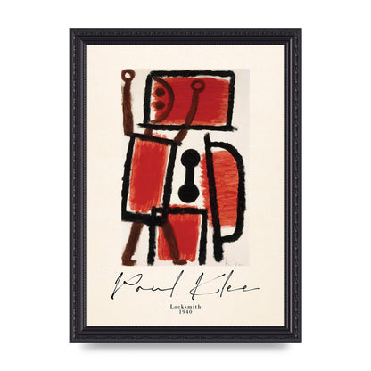 Paul Klee Locksmith 1940 Wall Art - A4 framed