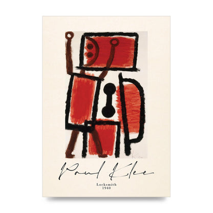 Paul Klee Locksmith 1940 Wall Art - unframed print
