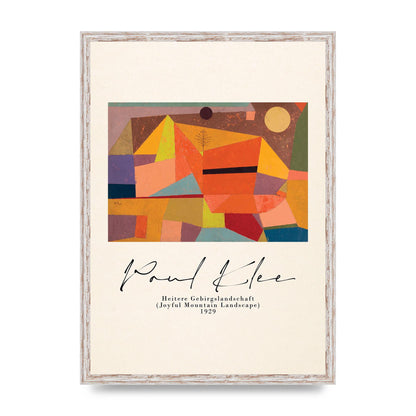 Paul Klee Joyful Mountain Landscape 1929 Art For The Home - A2 framed