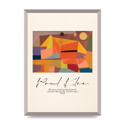 Paul Klee Joyful Mountain Landscape 1929 Art For The Home - A2 framed