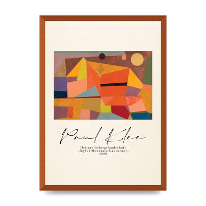 Paul Klee Joyful Mountain Landscape 1929 Art For The Home - A2 framed