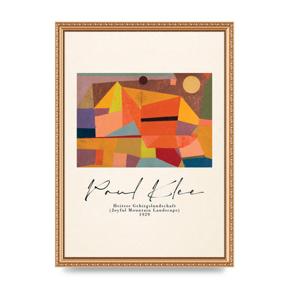 Paul Klee Joyful Mountain Landscape 1929 Art For The Home - A3 framed