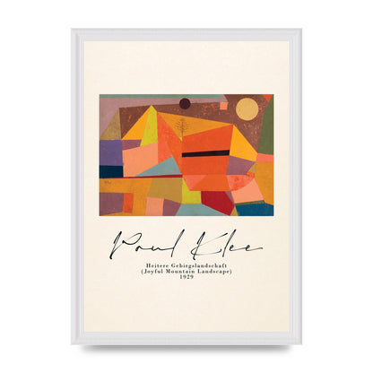 Paul Klee Joyful Mountain Landscape 1929 Art For The Home - A3 framed
