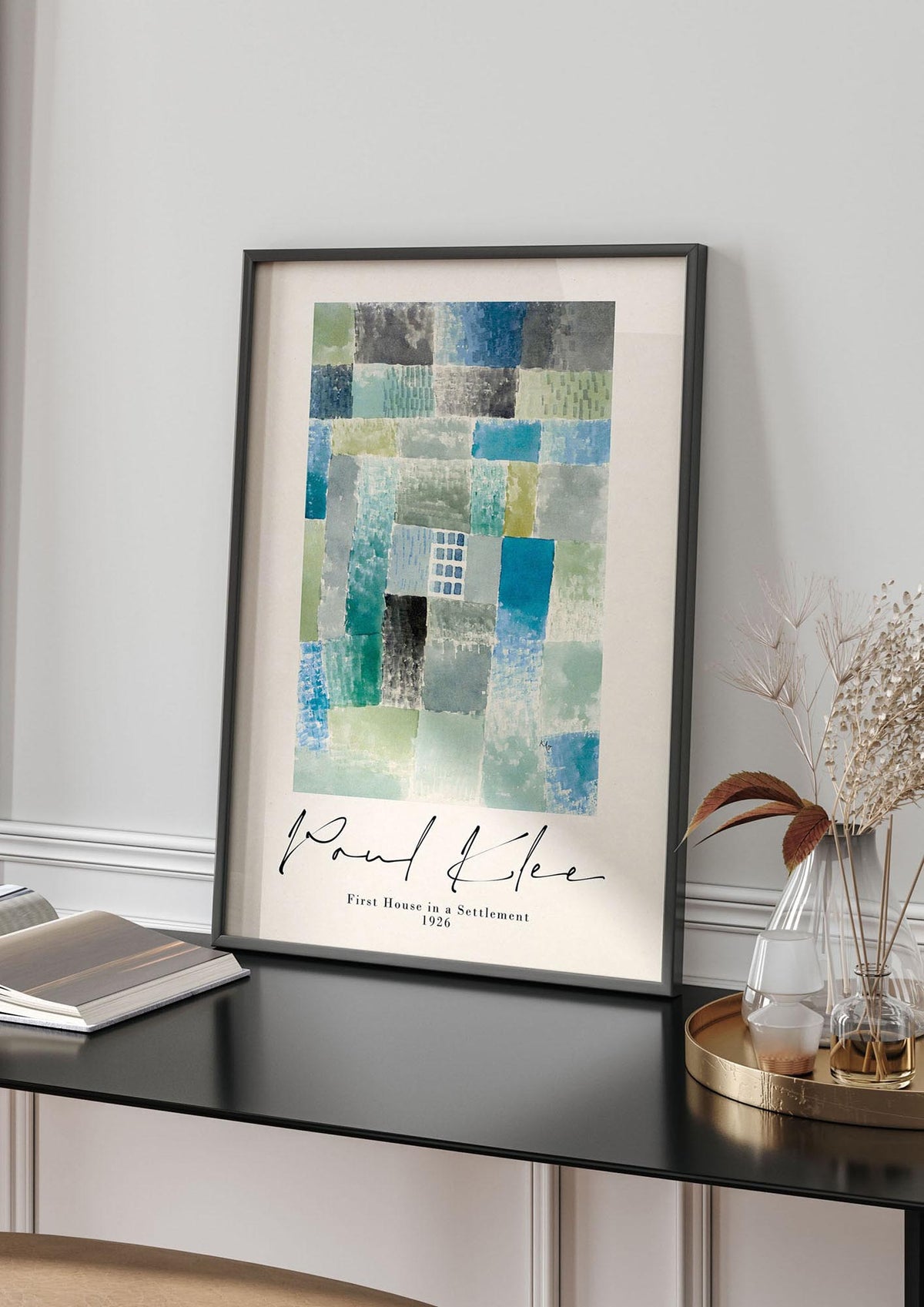 Paul Klee First House In A Settlement 1926 Printed Poster - living room 4