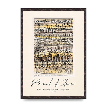 Paul Klee Era Cooling In A Hot Zone Garden 1924 Wall Art - A2 framed