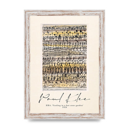 Paul Klee Era Cooling In A Hot Zone Garden 1924 Wall Art - A4 framed