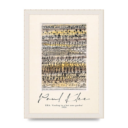 Paul Klee Era Cooling In A Hot Zone Garden 1924 Wall Art - A4 framed