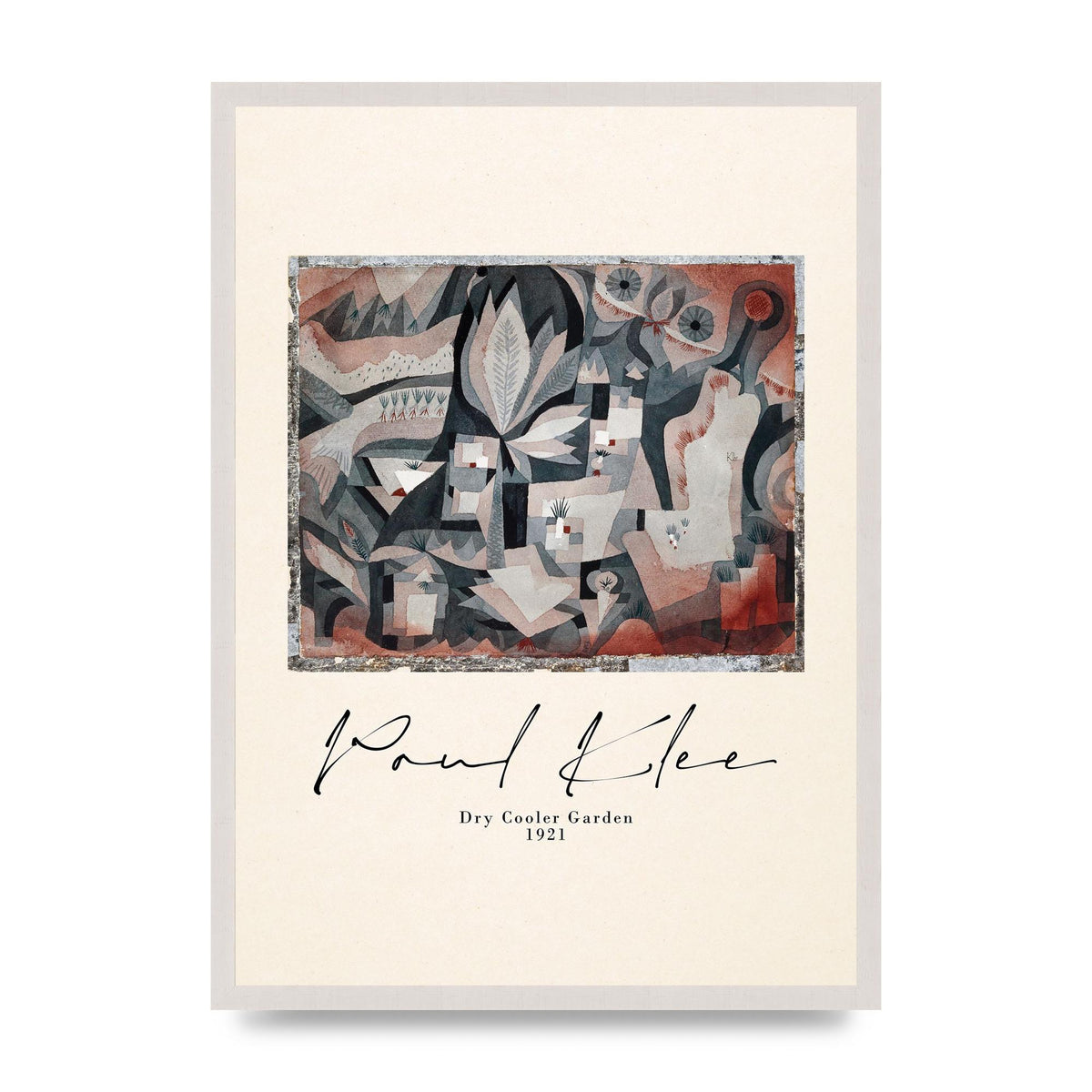 Paul Klee Dry Cooler Garden 1921 Art For The Home - A2 framed
