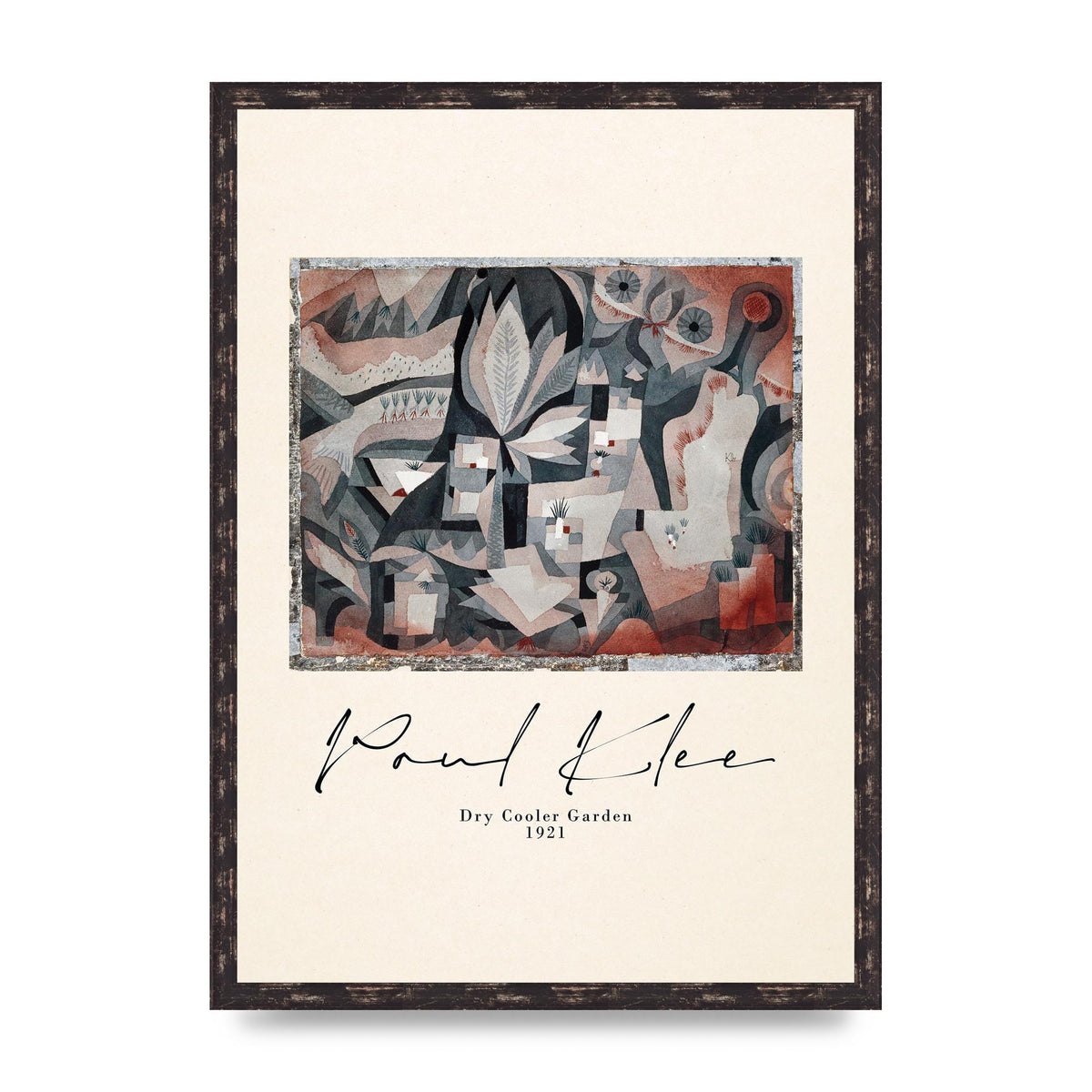 Paul Klee Dry Cooler Garden 1921 Art For The Home - A2 framed