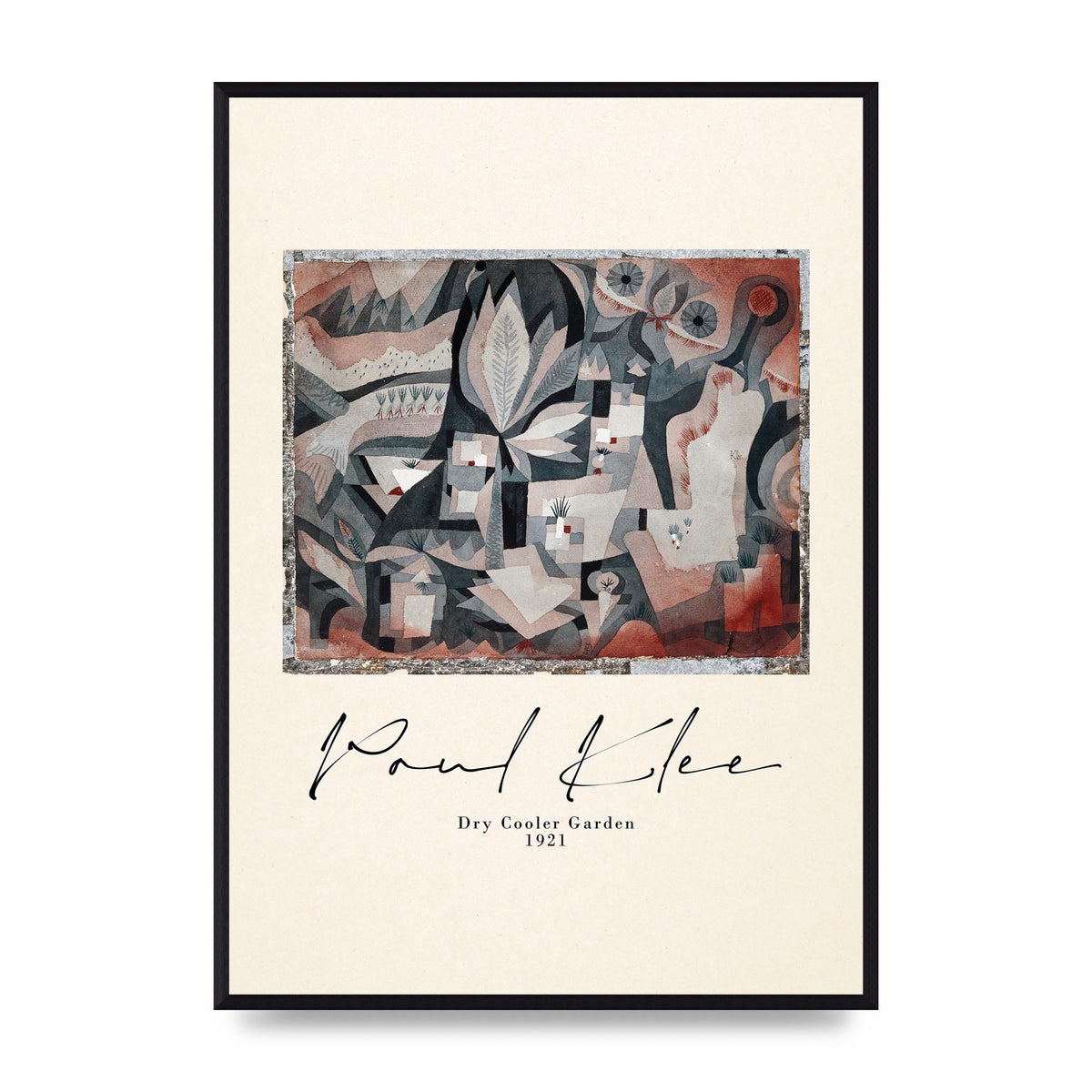 Paul Klee Dry Cooler Garden 1921 Art For The Home - A2 framed