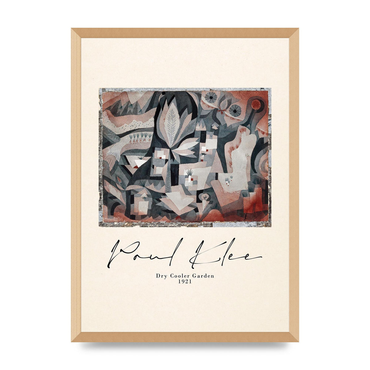 Paul Klee Dry Cooler Garden 1921 Art For The Home - A2 framed