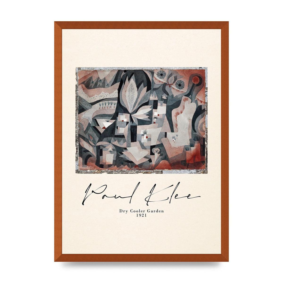 Paul Klee Dry Cooler Garden 1921 Art For The Home - A2 framed