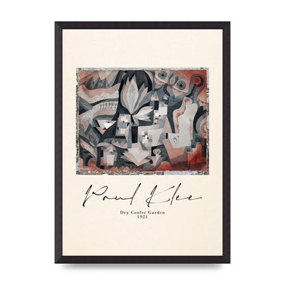 Paul Klee Dry Cooler Garden 1921 Art For The Home - A2 framed