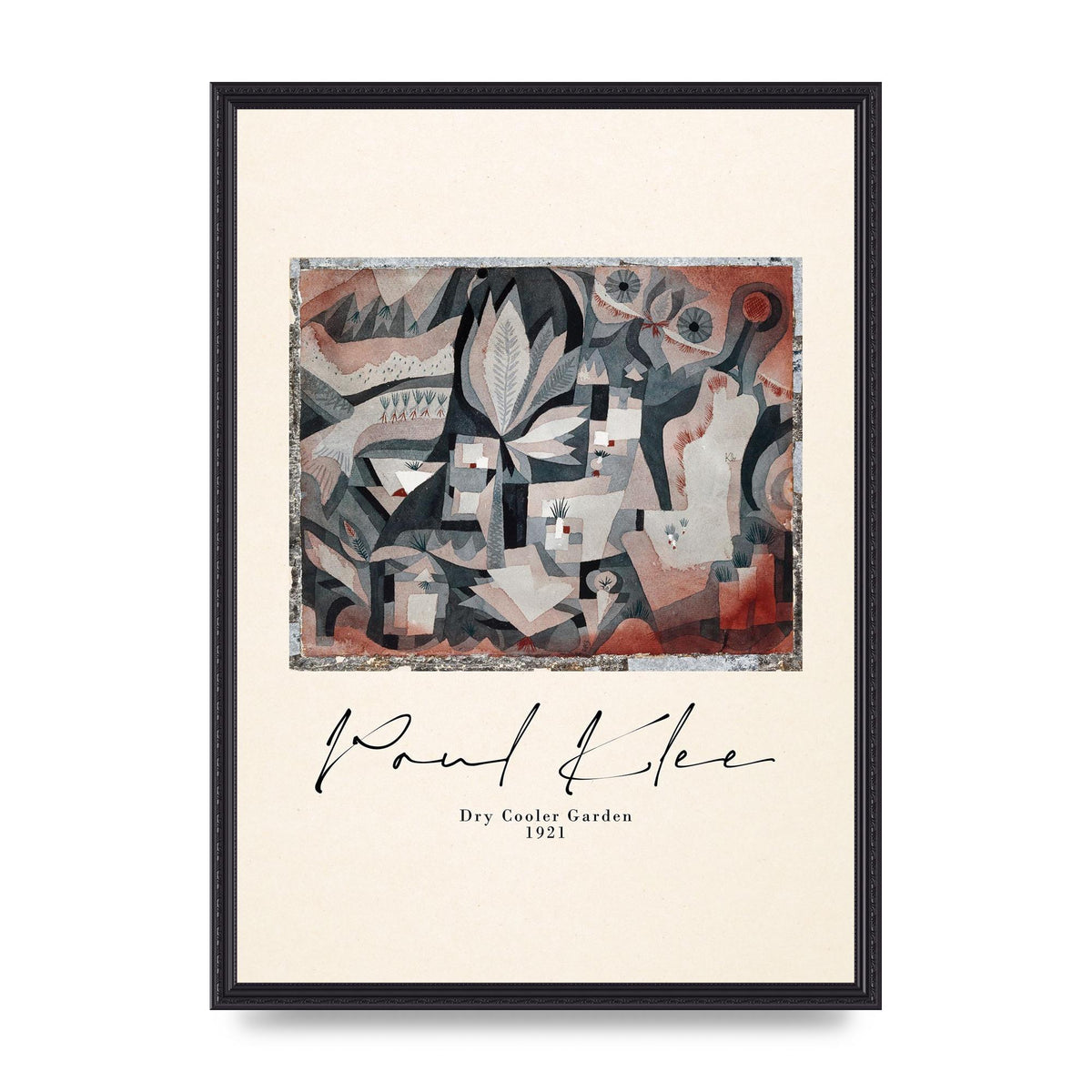 Paul Klee Dry Cooler Garden 1921 Art For The Home - A2 framed