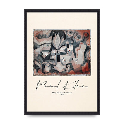 Paul Klee Dry Cooler Garden 1921 Art For The Home - A2 framed