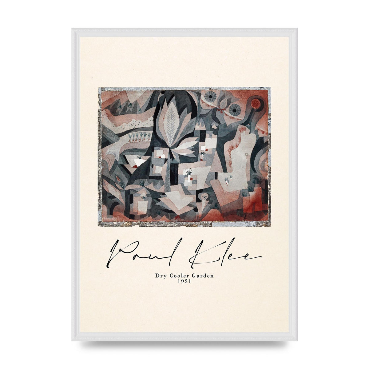 Paul Klee Dry Cooler Garden 1921 Art For The Home - A2 framed