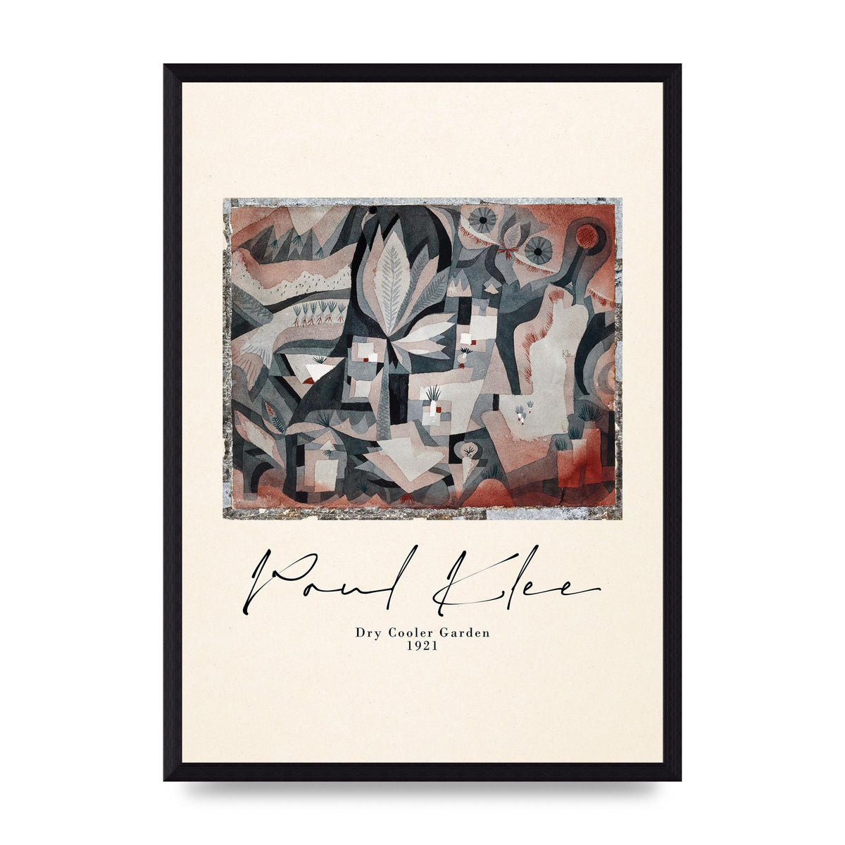 Paul Klee Dry Cooler Garden 1921 Art For The Home - A3 framed
