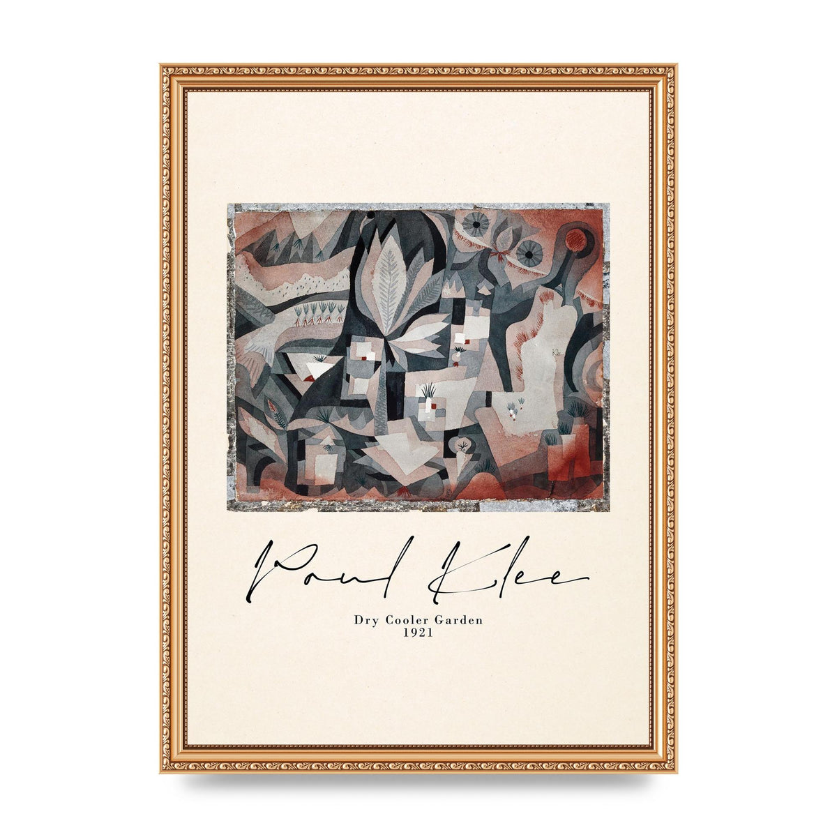Paul Klee Dry Cooler Garden 1921 Art For The Home - A3 framed