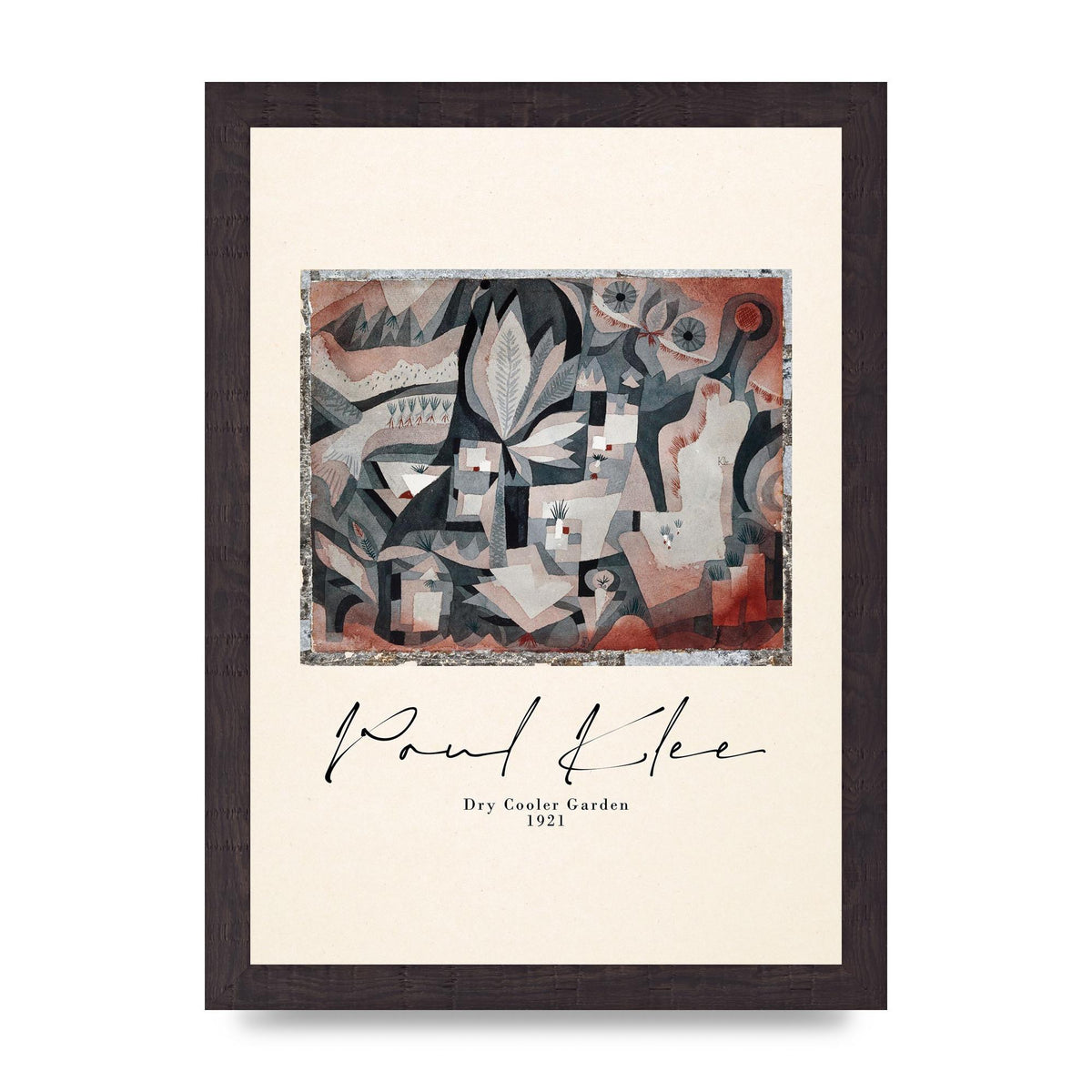 Paul Klee Dry Cooler Garden 1921 Art For The Home - A4 framed