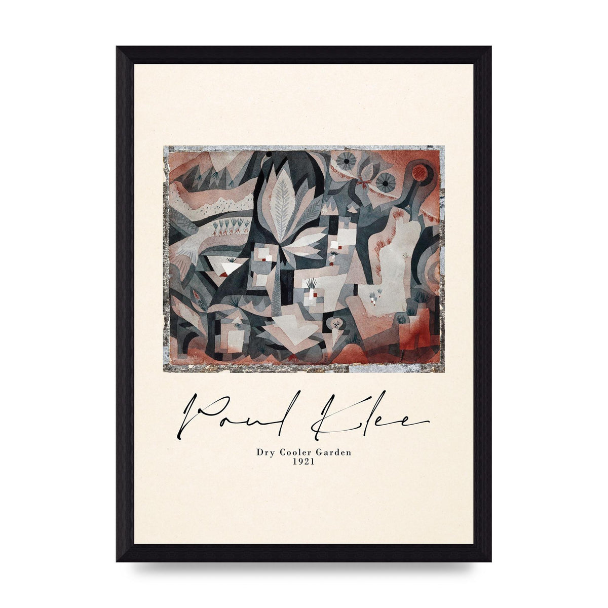 Paul Klee Dry Cooler Garden 1921 Art For The Home - A4 framed
