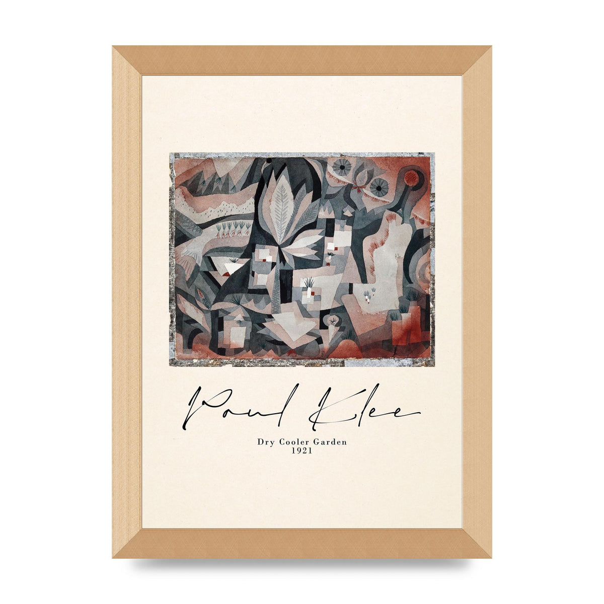 Paul Klee Dry Cooler Garden 1921 Art For The Home - A4 framed