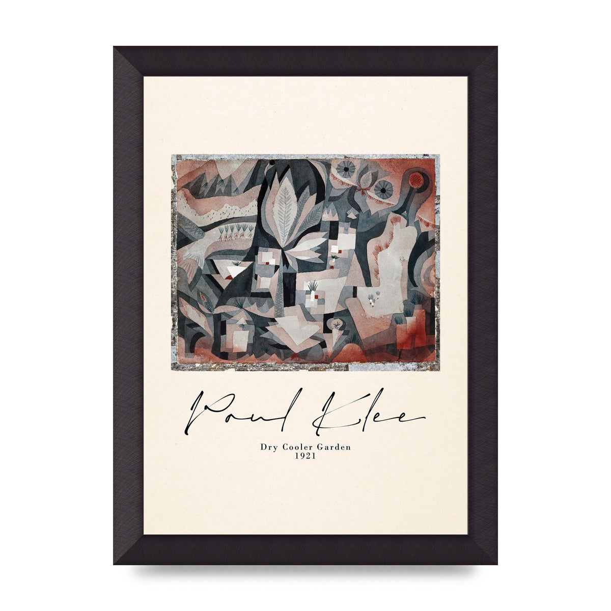 Paul Klee Dry Cooler Garden 1921 Art For The Home - A4 framed