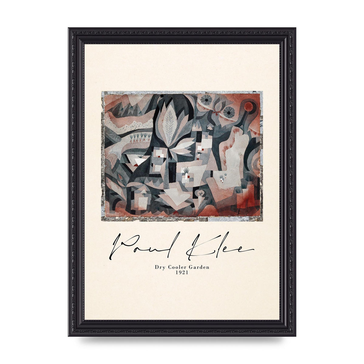 Paul Klee Dry Cooler Garden 1921 Art For The Home - A4 framed