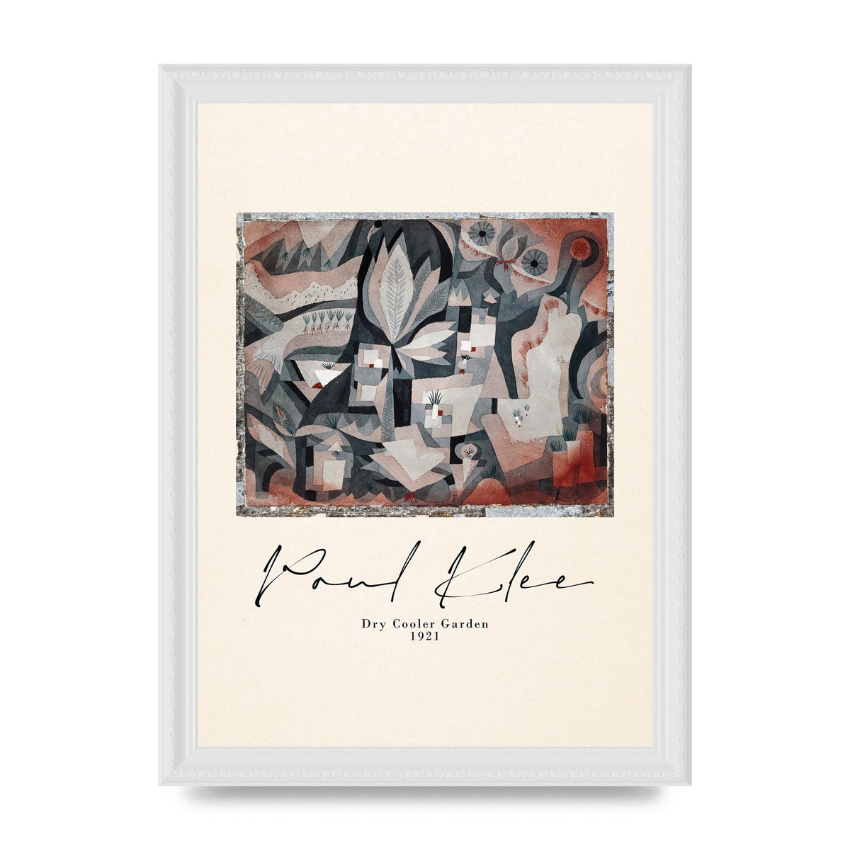 Paul Klee Dry Cooler Garden 1921 Art For The Home - A4 framed