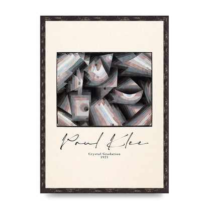 Paul Klee Crystal Gradation 1921 Printed Poster - A2 framed