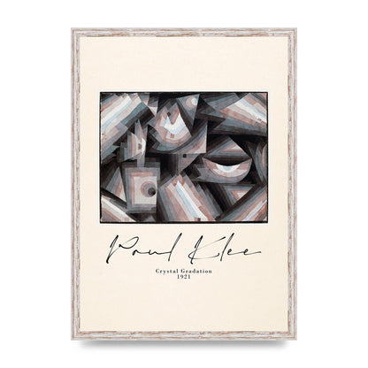 Paul Klee Crystal Gradation 1921 Printed Poster - A2 framed