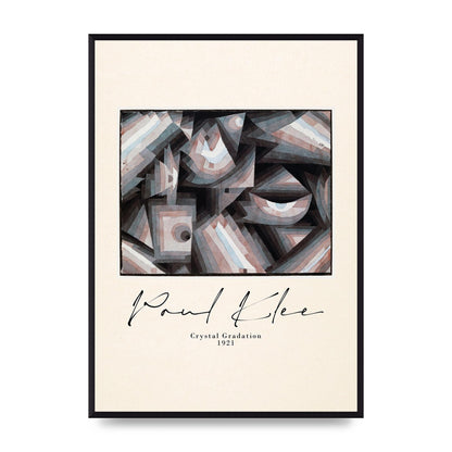 Paul Klee Crystal Gradation 1921 Printed Poster - A2 framed