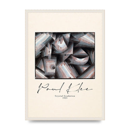 Paul Klee Crystal Gradation 1921 Printed Poster - A2 framed