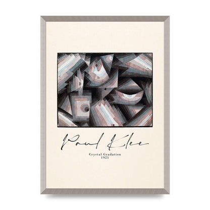 Paul Klee Crystal Gradation 1921 Printed Poster - A2 framed