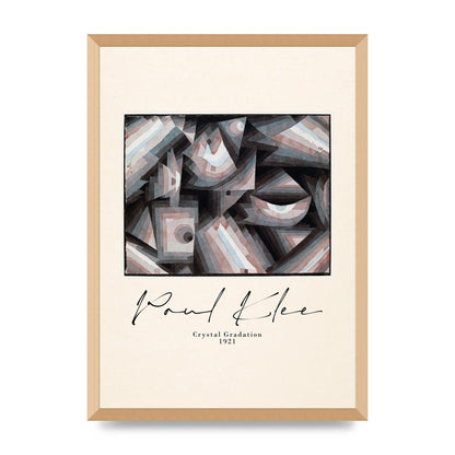 Paul Klee Crystal Gradation 1921 Printed Poster - A2 framed
