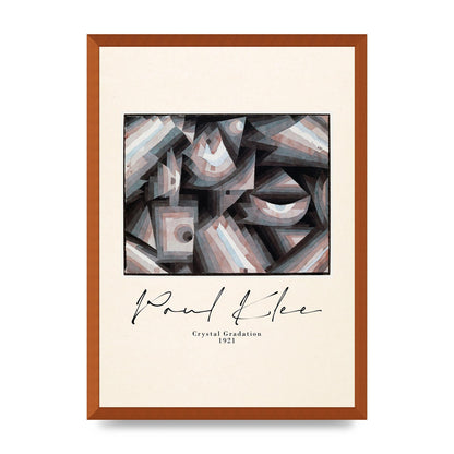 Paul Klee Crystal Gradation 1921 Printed Poster - A2 framed
