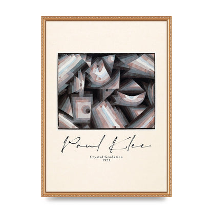 Paul Klee Crystal Gradation 1921 Printed Poster - A2 framed