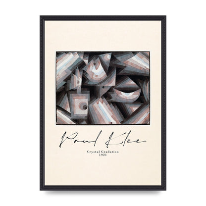 Paul Klee Crystal Gradation 1921 Printed Poster - A2 framed