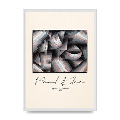 Paul Klee Crystal Gradation 1921 Printed Poster - A2 framed