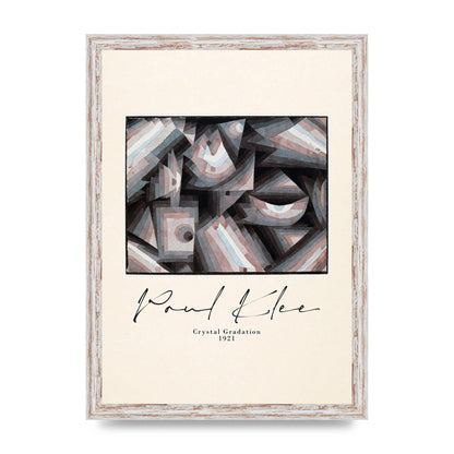 Paul Klee Crystal Gradation 1921 Printed Poster - A3 framed